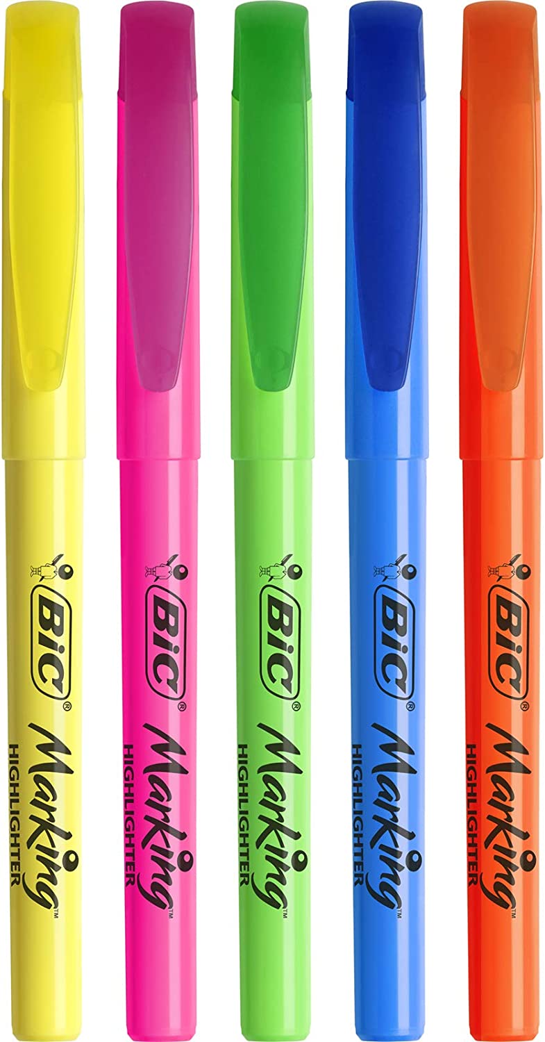 Bic Brite Liner Highlighters Assort Pk5