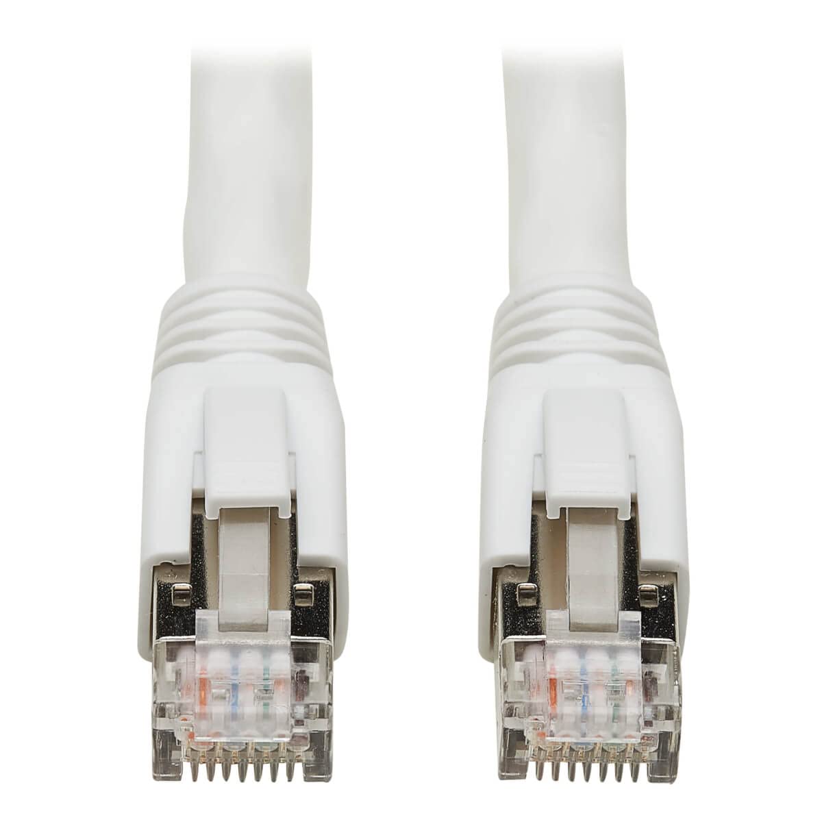 Eaton Cat8 Snagless Ethernet Cable, 25G/40G Certified Network Patch Cable, 22 AWG S/FTP, PoE, White, 6 Feet / 1.8 Meters (N272-006-WH) 6 ft