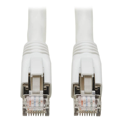 Eaton Cat8 Snagless Ethernet Cable, 25G/40G Certified Network Patch Cable, 22 AWG S/FTP, PoE, White, 6 Feet / 1.8 Meters (N272-006-WH) 6 ft