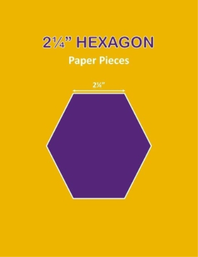 2 1/4 Hexagon Paper Pieces