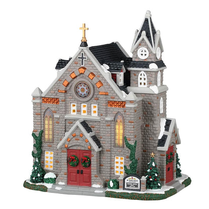 Lemax - Caddington Village - Lighted Building: St. Luke`s Church - (35055) /Xmas
