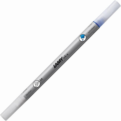 LAMY Includes Plastic Ink Eraser with Eraser tip and Correction tip - Exclusively for Erasing Royal Blue Ink white-silver Lace M