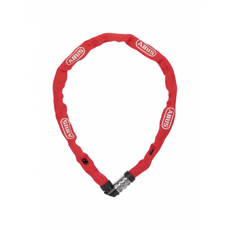 Abus Chain Lock 1200/60Cm Comb Red cycle bike lock