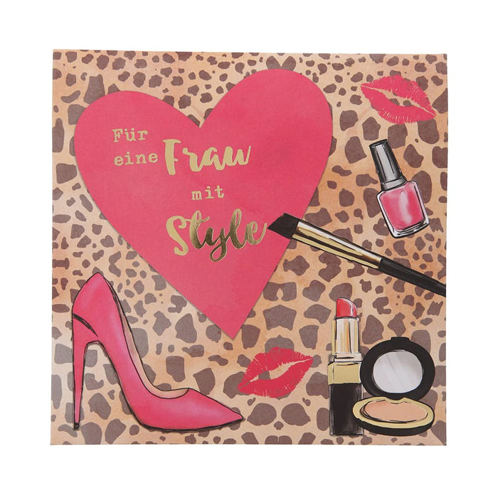 Depesche 0011694-018 Pop-Up Birthday Card Folding Card with Music, Light Elements and an Original Saying, Birthday Card with Envelope, Format 15.5 x 15.5 cm