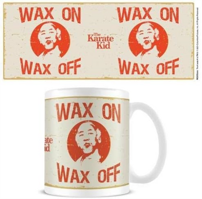 The Karate Kid Wax On Wax Off Mug (One Size) (White/Cream/Orange)