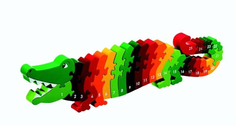 1-25 Puzzels - Krokodil Conga (25 Stukjes)