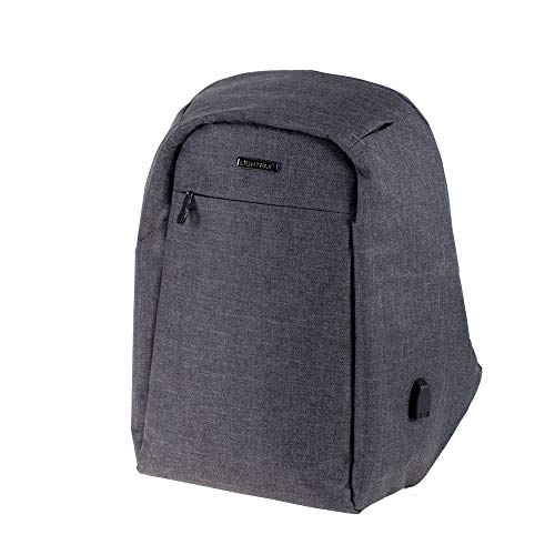 LIGHTPAK Rucksack SAFEPAK Kunstfaser grau