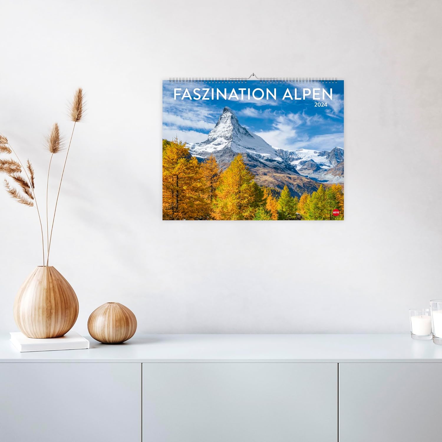 Heye Monats-Wandkalender Faszination Alpen 2024