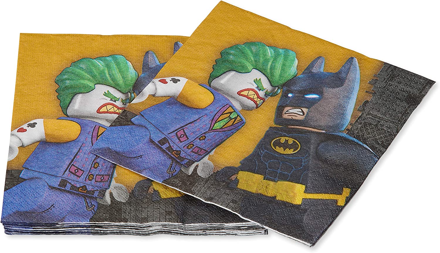 American Greetings Boy's Lego Batman Party Supplies, Paper Lunch Napkins, 16-Count