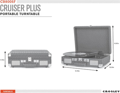 Crosley Cruiser Deluxe - Black - 2 Way Bluetooth!