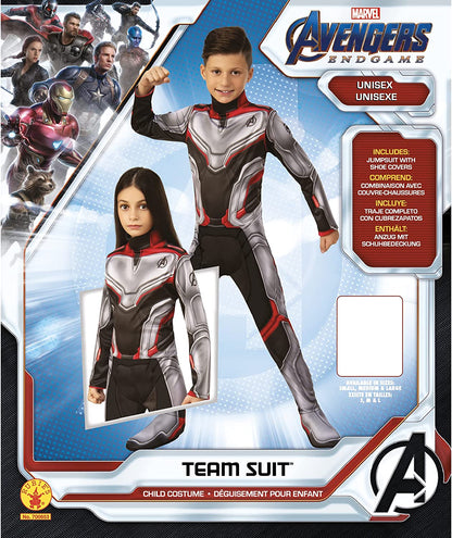 Rubie's Official Marvel Avengers Endgame Team Suit Classic Childs Unisex Costume, Kids Superhero Fancy Dress