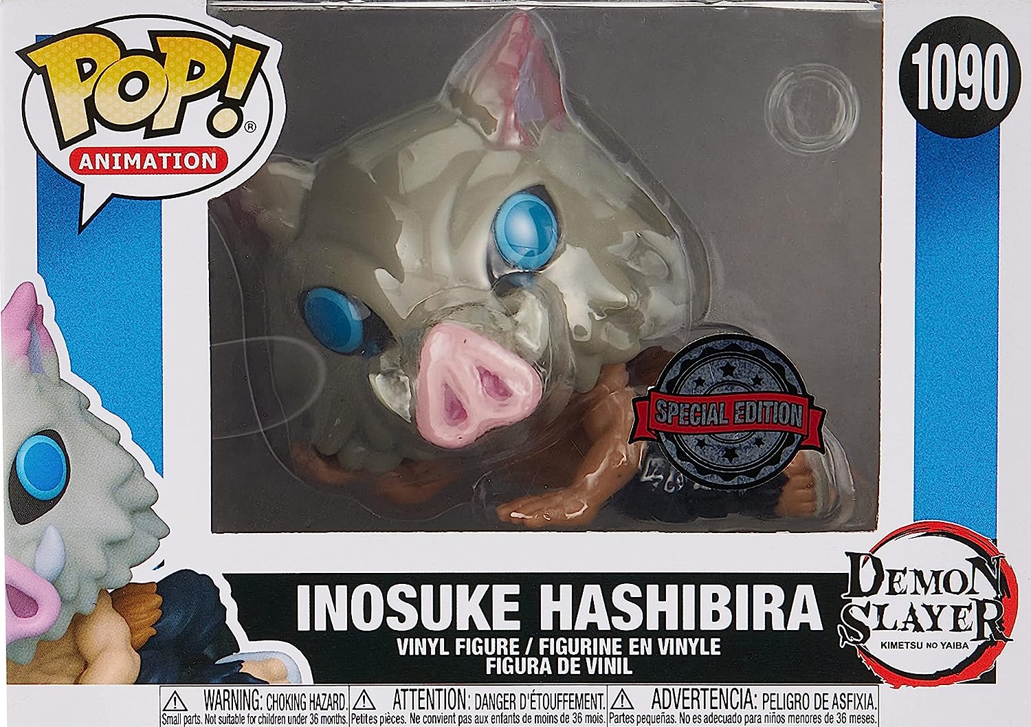 Funko POP! Animation #1090 Demon Slayer Inosuke Hashibira Lounging in Mask Vinyl Figure - BoxLunch Exclusive