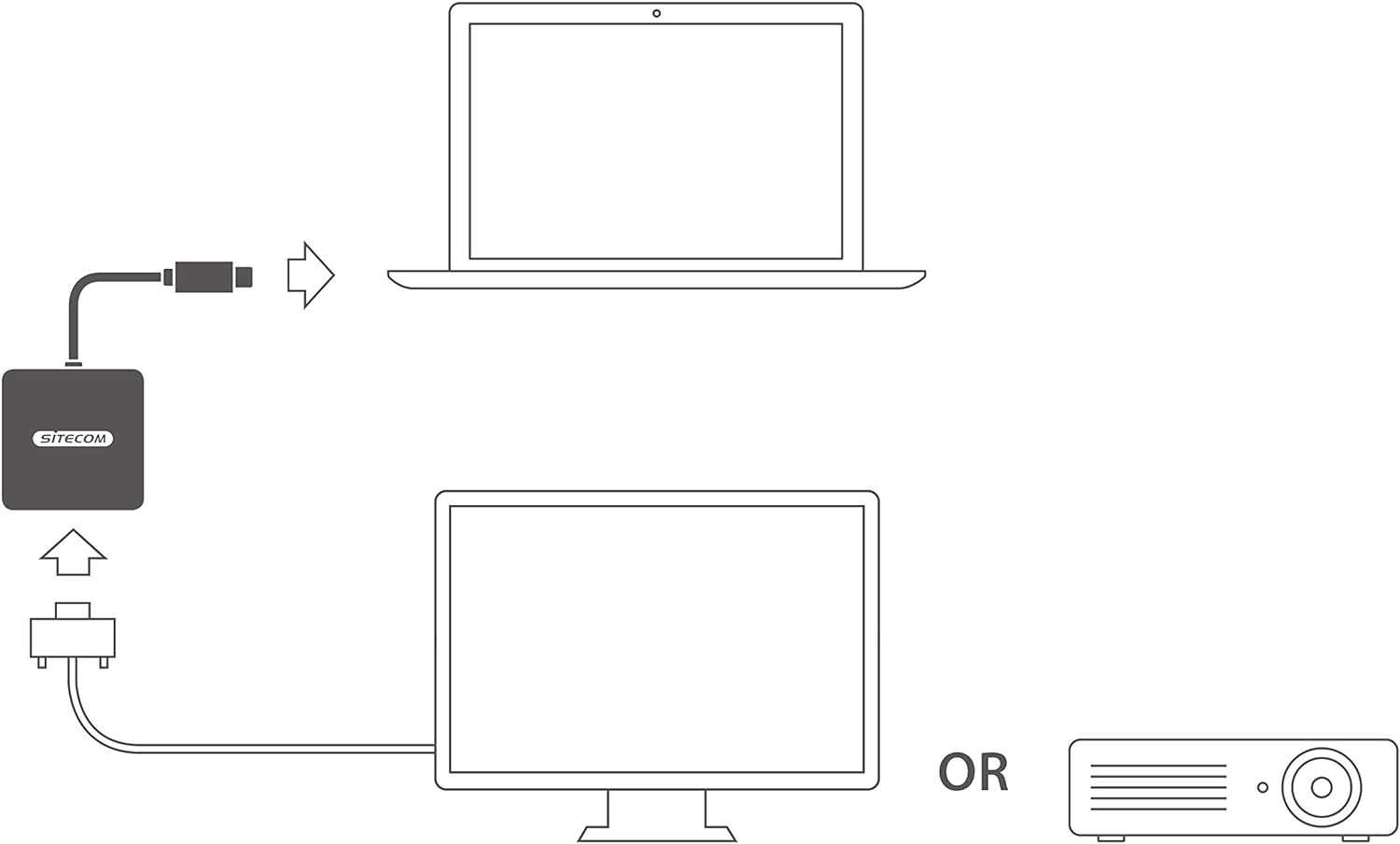 SITECOM HDMI Adapter CN-372 grau