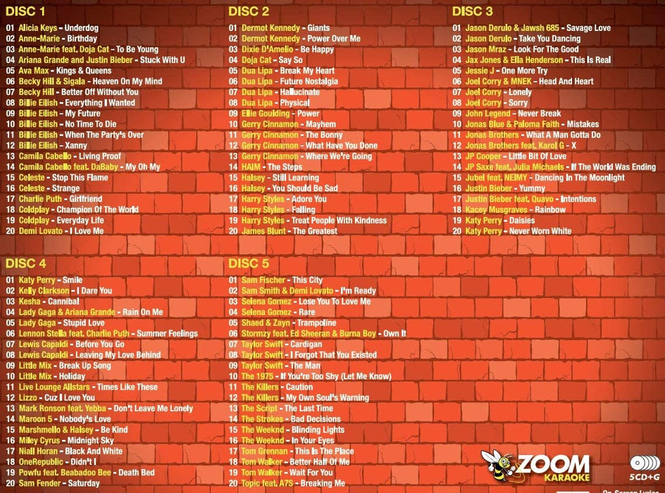 Zoom Pop Box 2020: A Year In Party Pack G 100 Songs