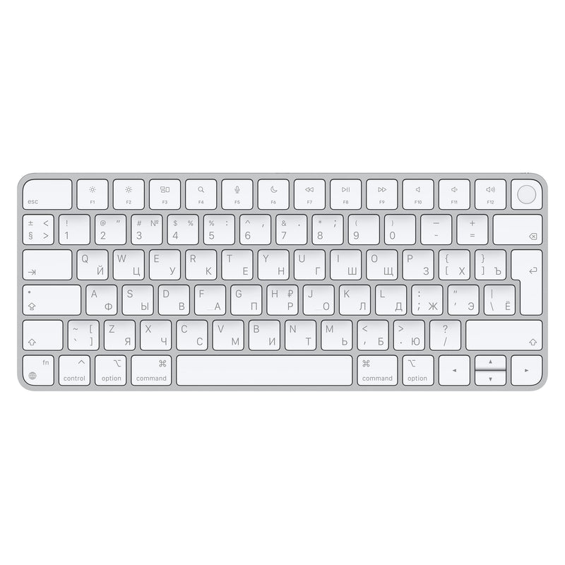 Apple Magic Keyboard With Touch Id - Keyboard - Bluetooth, Usb-C - Qwerty - Russian