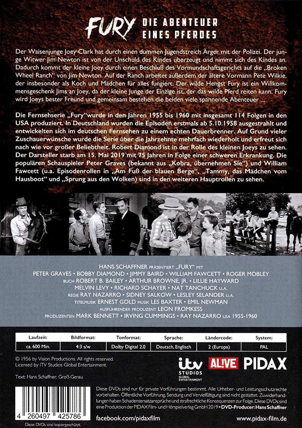 Fury - Die Abenteuer eines Pferdes, Vol. 1 / Die ersten 24 Folgen der Kultserie (Pidax Serien-Klassiker)