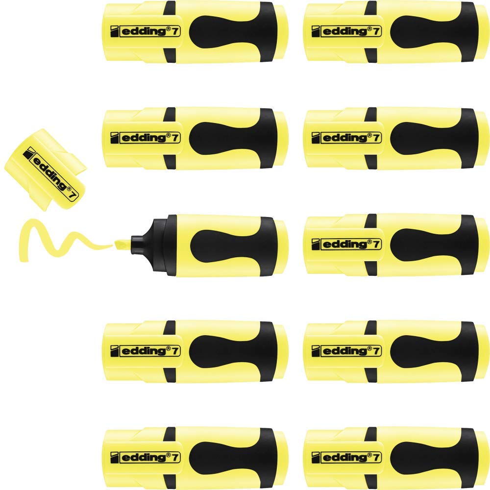 10 edding e-7 Textmarker gelb