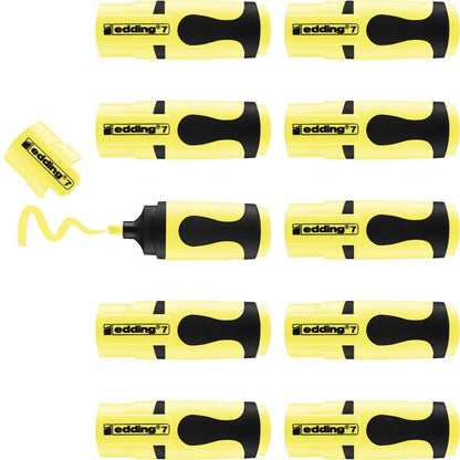 10 edding e-7 Textmarker gelb
