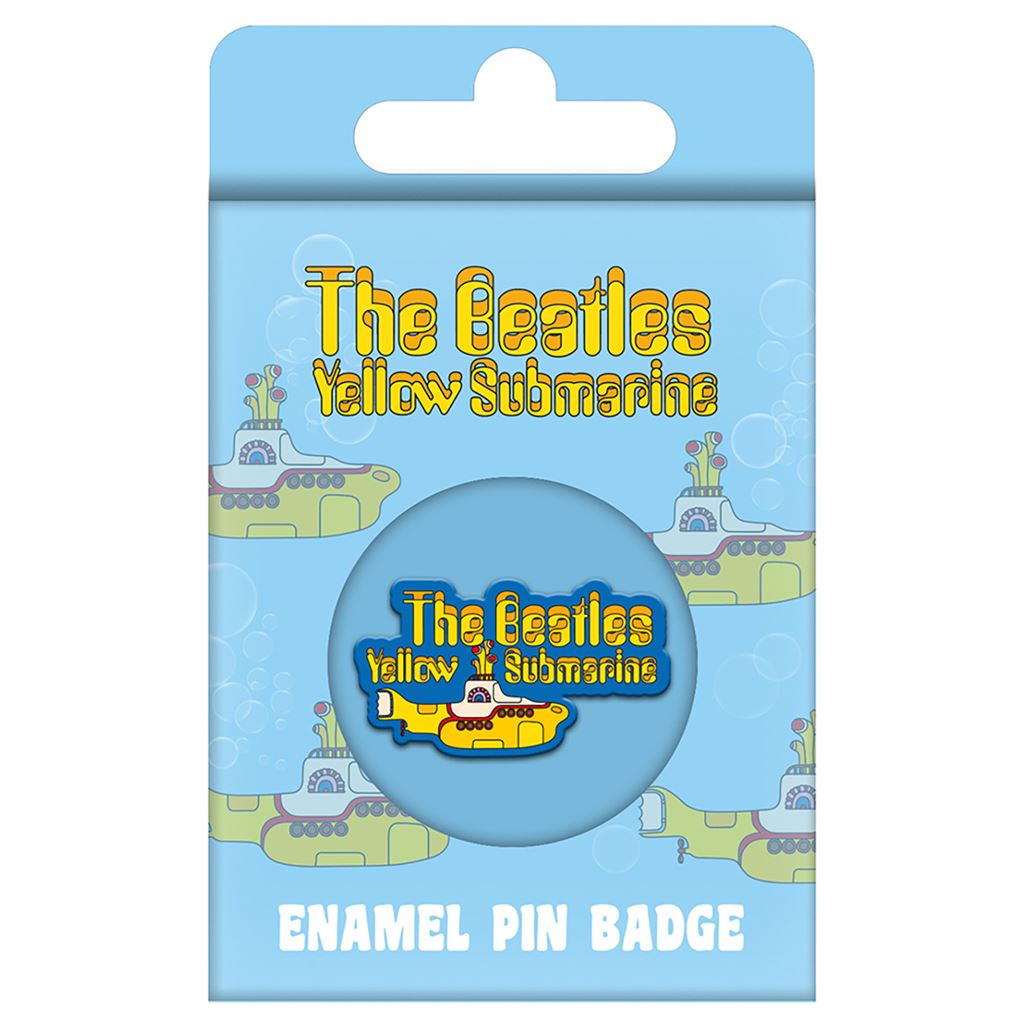 The Beatles Enamel Pin Badge (The Yellow Submarine Band Design) 3cm x 4cm - Official Merchandise