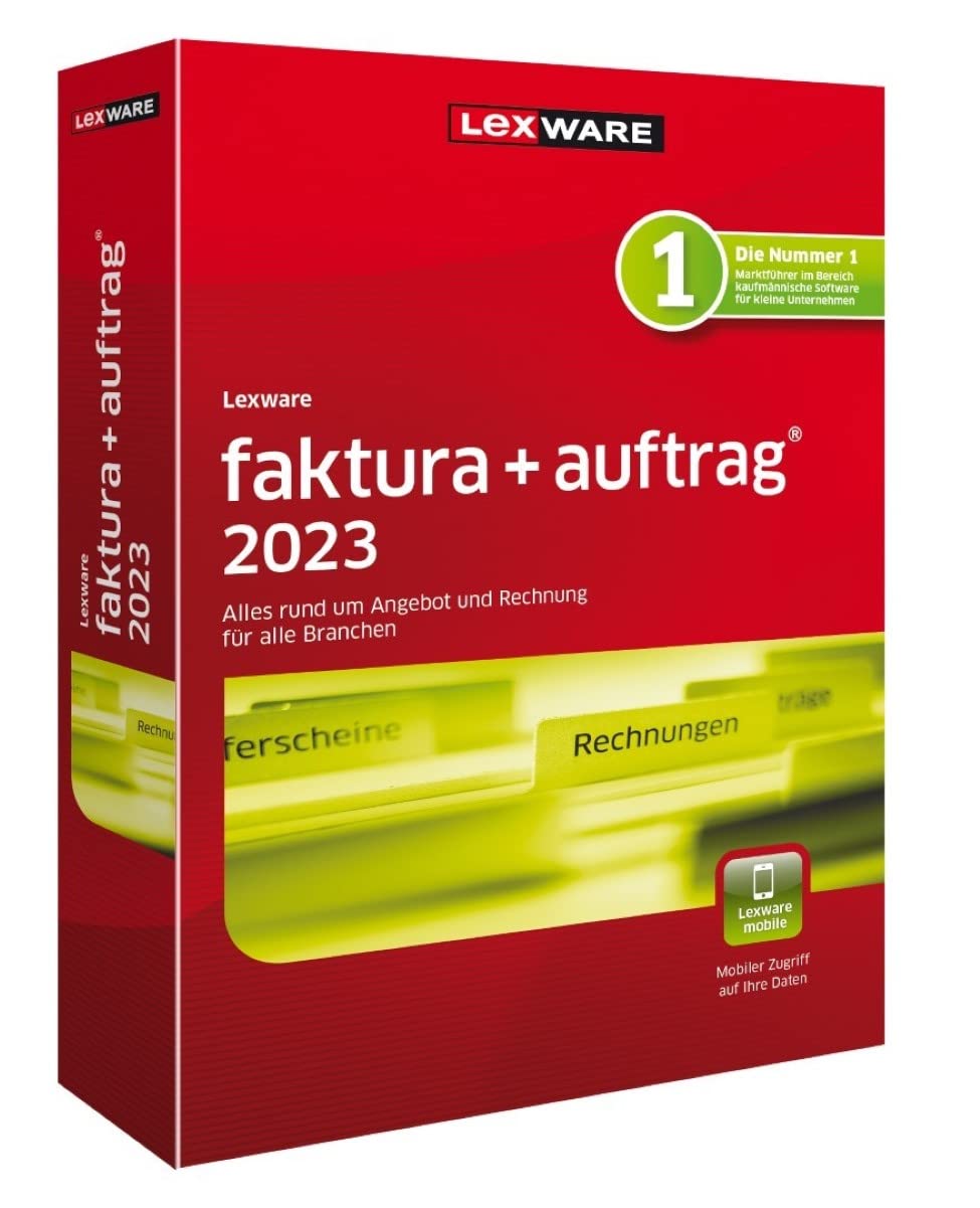 Lexware faktura+auftrag 2023 | Basis | Minibox (365 Tage) | Einfache Auftrags- und Rechnungs-Software