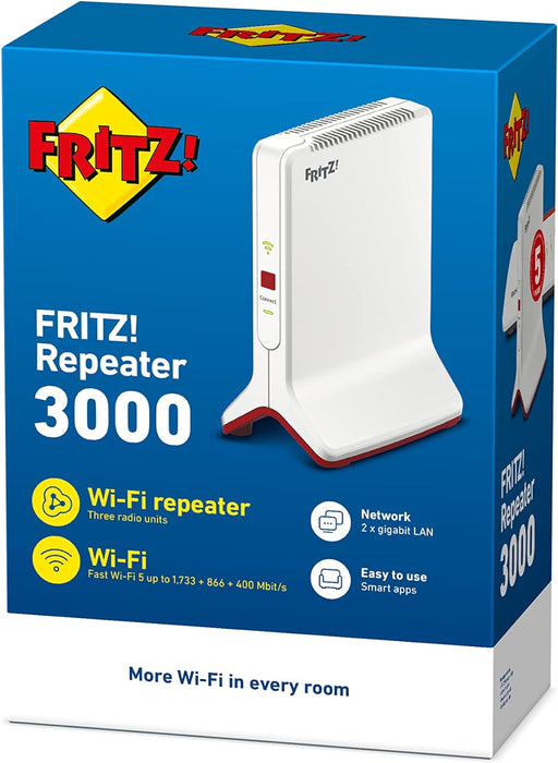 AVM FRITZ! Repeater 3000 3000 Mbit/s Network repeater White