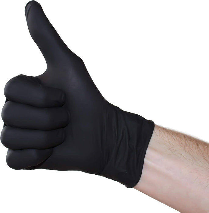 PAPSTAR unisex Einmalhandschuhe black schwarz GroB