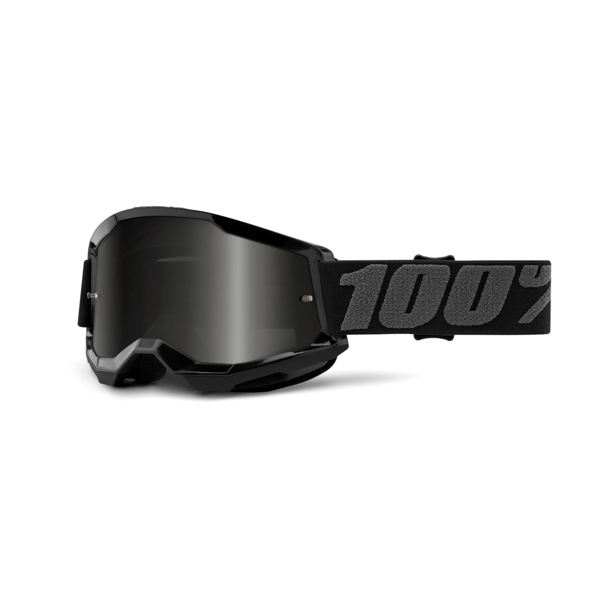 100% Strata 2 Sand Goggle Black / Smoke Lens