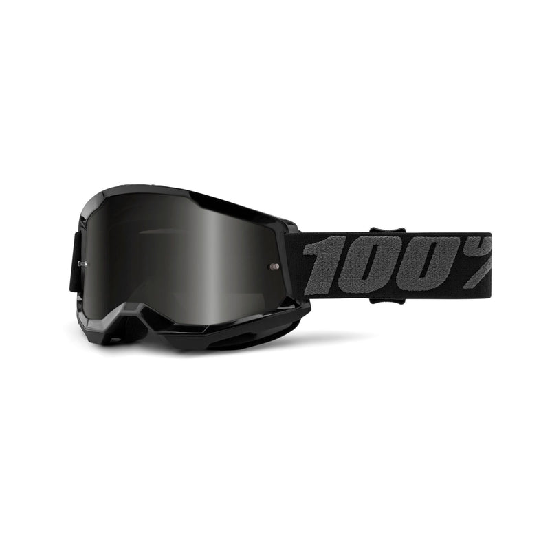 100% Strata 2 Sand Goggle Black / Smoke Lens