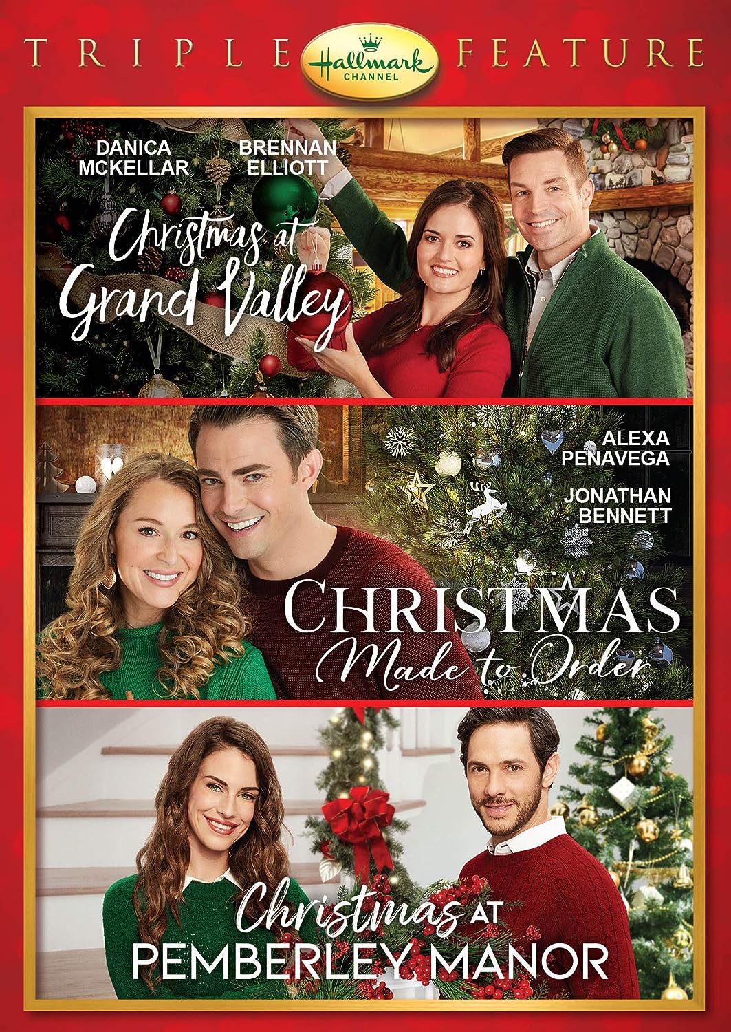 Hallmark Holiday Collection Triple Feature: Christmas At GrandValley/Christmas Made To Order/Christmas At Pemberley Manor
