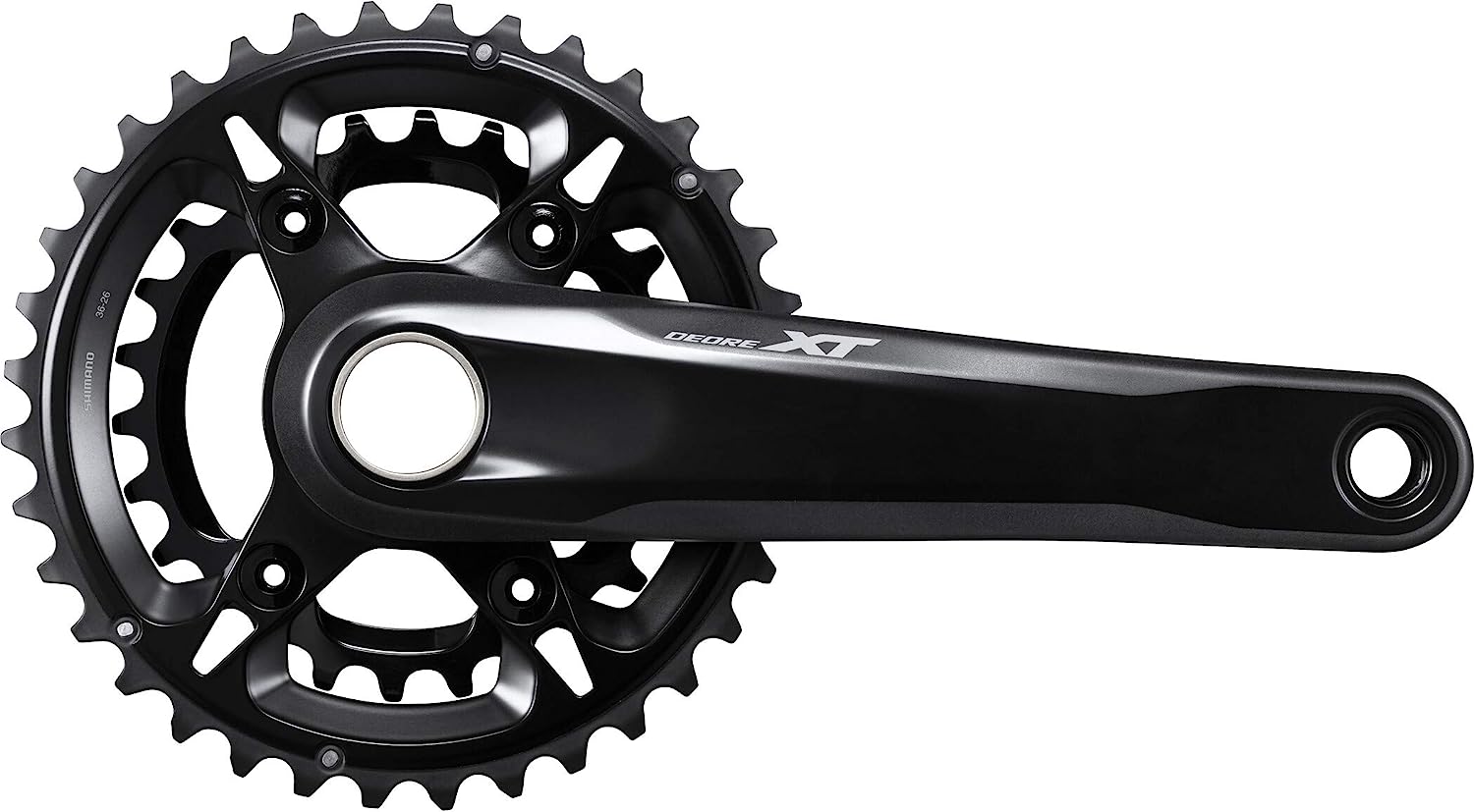 Shimano Deore XT FC-M8120 XT chainset, double 36/26, 12-speed, 51.8 mm chainline, 165 mm