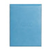 RHODIA 128207C - Clipboard Case + Stapled Notepad N°12 Turquoise - 8.5x12 cm - Lined - 80 Detachable Sheets - 80G White Clairefontaine Paper - Pencil Holder - Faux Leather - Rhodiarama Collection Turquoise Blue A7+ Lined