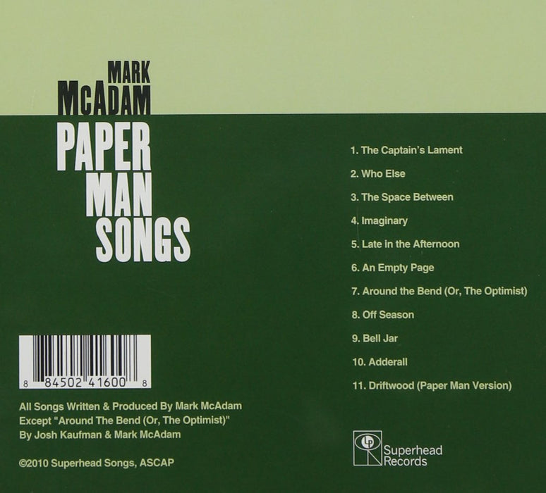 Paper Man Songs