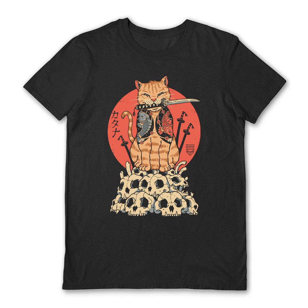 VINCENT TRINIDAD (CATANA SKULLS) BLACK UNISEX T-SHIRT SMALL
