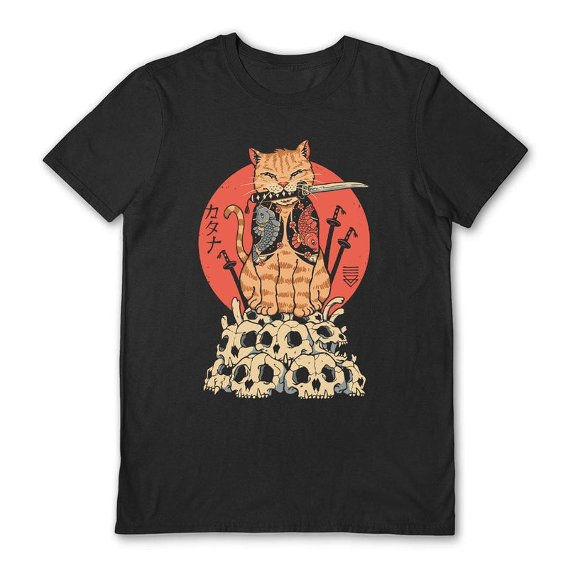 VINCENT TRINIDAD (CATANA SKULLS) BLACK UNISEX T-SHIRT SMALL