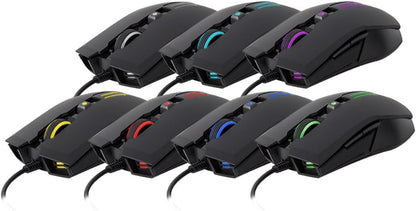 Cooler Master Devastator 3 Gaming Keyboard & Mouse Combo - Membrane Switches with 7 Colour LED Backlighting, Dedicated Media Keys & Wrist Rest - MM110 Gaming Mouse - QWERTY UK Layout