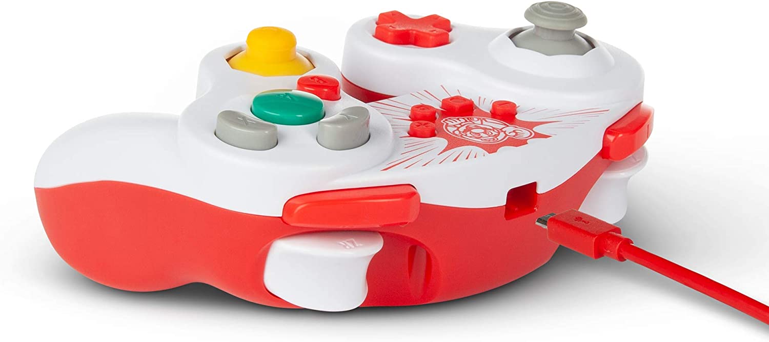 PowerA Wired Controller for Nintendo Switch – GameCube Style Mario Super Mario Wired Gamecube Controller