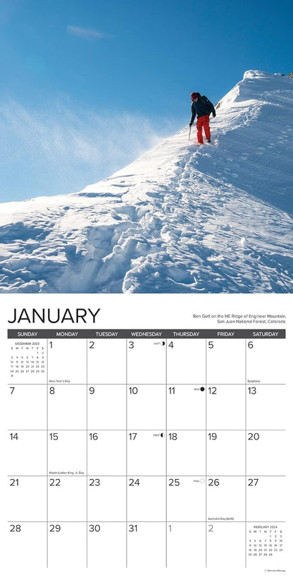 Climbing 2024 12 X 12 Wall Calendar