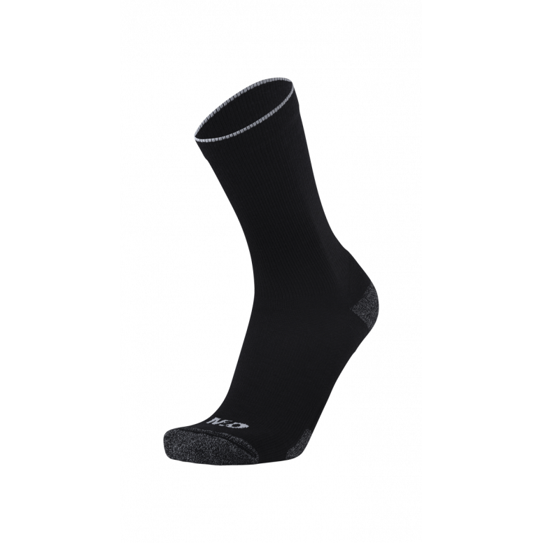 M2O Merino Crew Compression Sock Black/Grey Xs