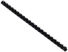 Renz Plastic Binding Combs US Division, 21 Rings for DIN A4, Diameter 12 mm Black
