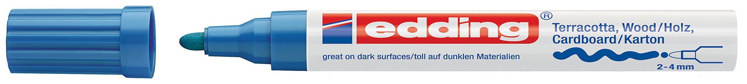 Edding 4000 – Marker, 2-4 mm line Width Blue