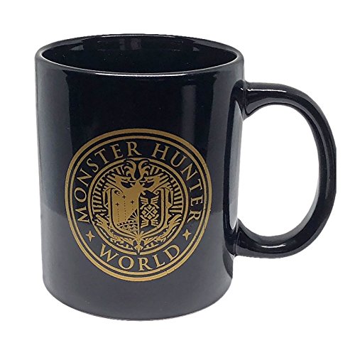 Monster Hunter World Vintage Emblem Badge Mug, Unisex, 320Ml, Black (Mug001Mhw)