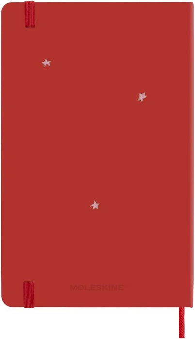 Moleskine Weekly Planner 2023, 12-Month Monthly Diary, Limited Edition Le Petit Prince, Weekly Planner With Hard Cover And Elastic Closure, Large Size 9 x 14 cm, Color Rose Hard Cover Large Red