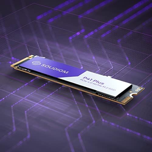 Solidigm™ P41 Plus Series 512GB SSD Internal solid state Drive GEN 4 NVMe 4.0 x4 M.2 SSD 2280 3D NAND Internal Solid State Drive (512GB, M.2 80mm, PCIe 4.0 x4)
