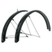 SKS GERMANY BLUEMELS Basic Schutzblech-Set 20"-29" (Fahrrad-Spritzschutz in verschiedenen Größen, aus Kunststoff/Aluminium, inkl. Streben-Sicherheitssystem, Made in Germany) 65mm Black