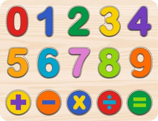 Numbers Kids' Wooden Puzzle (15-Piece Set)