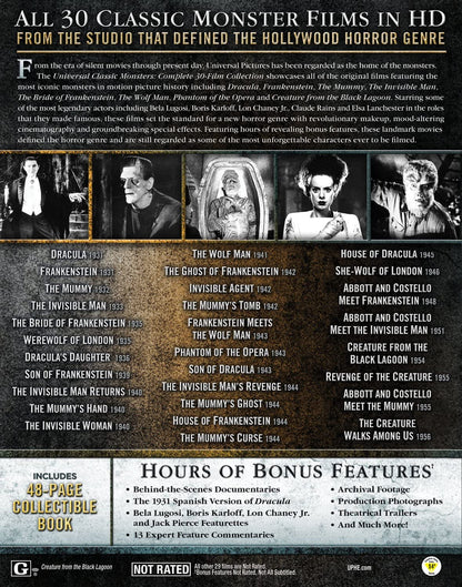 Universal Classic Monsters: Complete 30-Film Collection