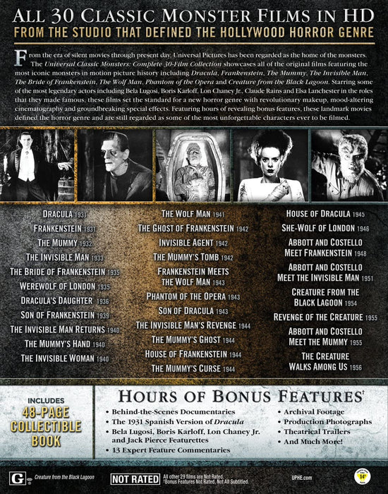 Universal Classic Monsters: Complete 30-Film Collection