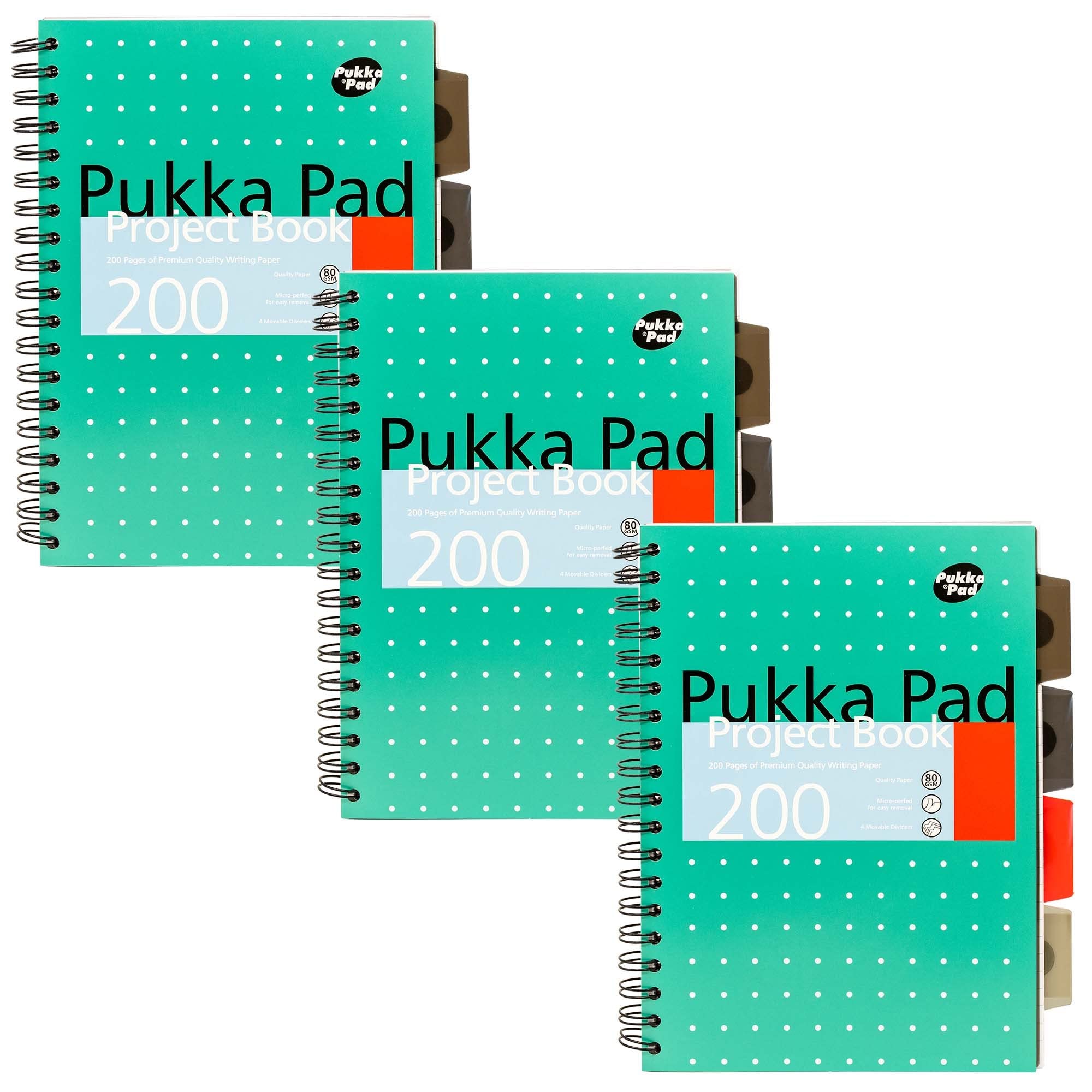 Pukka Metallic Project Book B5 Pk3