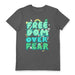 THE PAPER CRANE (FREEDOM OVER FEAR) CHARCOAL UNISEX T-SHIRT