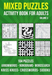 Mixed Puzzle Activity Book for Adults Volume 3